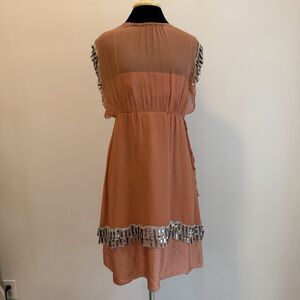 Vintage Missoni Silk Dress IT 42 US 6 Sequin Trim Y2K Made Italy